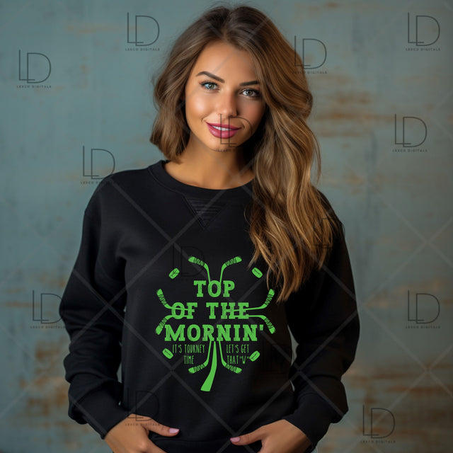 St. Patrick's Day Irish Hockey SVG/PNG Instant Download Sublimation Images Hoodies Crew Neck Tshirt Car Decal Tumbler Team Shirts SVG Lexco Digitals 