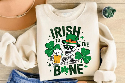 St. Patrick's Day Irish Skeleton Beer Sublimation Design Sublimation Regulrcrative 