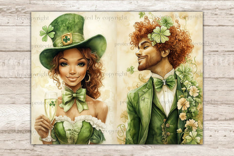 St. Patricks Day Junk Journal Kit | Scrapbooking Ephemera SVG GlamArtZhanna 