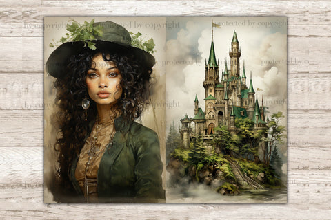 St. Patrick's Day Junk Journal | Victorian Printable Paper SVG GlamArtZhanna 