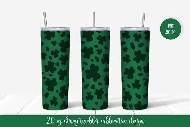 St. Patricks Day Leopard Print Tumbler Wrap Sublimation Sublimation LaBelezoka 