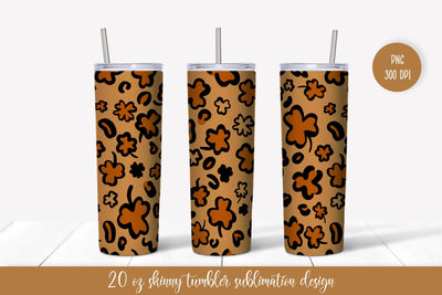 St. Patricks Day Leopard Print Tumbler Wrap Sublimation Sublimation LaBelezoka 