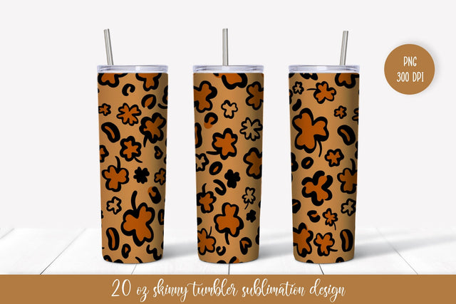 St. Patricks Day Leopard Print Tumbler Wrap Sublimation Sublimation LaBelezoka 