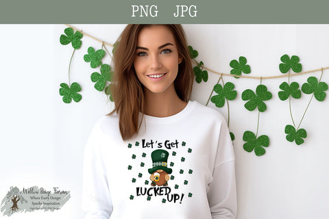 St. Patricks Day Lets Get Lucked Up St. Patrick’s Day Gnome PNG | Funny St. Paddy’s Day Sublimation | Let’s Get Lucked Up | Beer Gnome Digital Download | St. Patricks Day Shirt Sublimation Willow Paige Farms 
