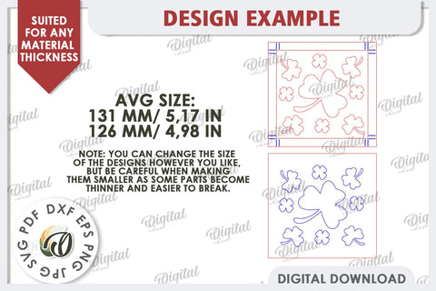 St. Patrick’s Day Mini Sign Laser Cut. Lucky Charm SVG SVG Evgenyia Guschina 
