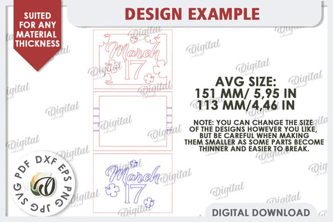 St. Patrick’s Day Mini Sign Laser Cut. Lucky Charm SVG SVG Evgenyia Guschina 