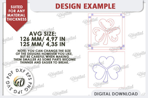 St. Patrick’s Day Mini Sign Laser Cut. Lucky Charm SVG SVG Evgenyia Guschina 