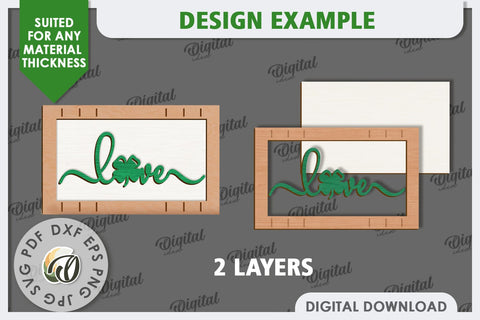 St. Patrick’s Day Mini Sign Laser Cut. Lucky Charm SVG SVG Evgenyia Guschina 