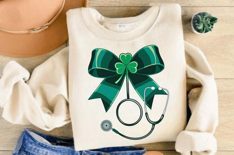 St Patricks Day Nurse PNG Nurse Sublimation Design Sublimation Regulrcrative 