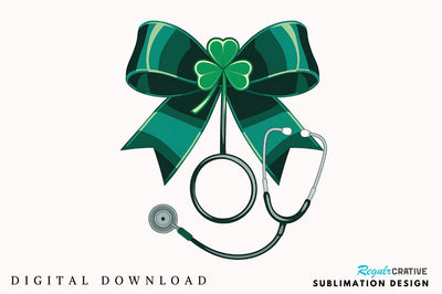 St Patricks Day Nurse PNG Nurse Sublimation Design Sublimation Regulrcrative 