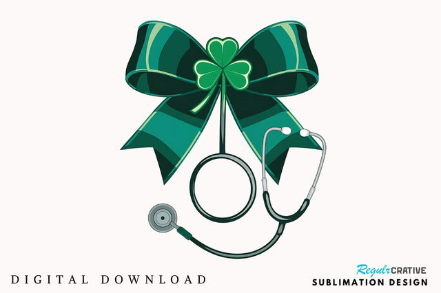 St Patricks Day Nurse PNG Nurse Sublimation Design Sublimation Regulrcrative 