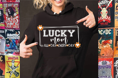 St Patrick's Day PNG, Lucky Mom All Day,St Pawtrick's Cats png, Funny St Patrick's png, St Patrick's Day png, Irish Shamrock png Sublimation Creativeart88 