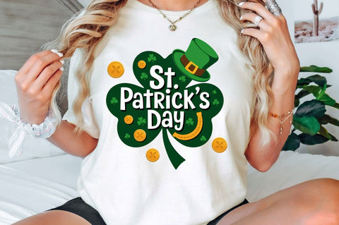 St Patricks Day PNG Shamrock Sublimation Design Sublimation Regulrcrative 
