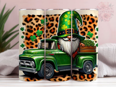 St. Patrick's Day png, St. Patrick's Day gnomies truck 20oz tumbler sublimation design download, Straight & Tapered Tumbler Wrap, Instant Digital Download Sublimation Li Zamperini 