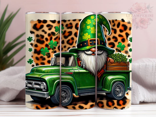 St. Patrick's Day png, St. Patrick's Day gnomies truck 20oz tumbler sublimation design download, Straight & Tapered Tumbler Wrap, Instant Digital Download Sublimation Li Zamperini 
