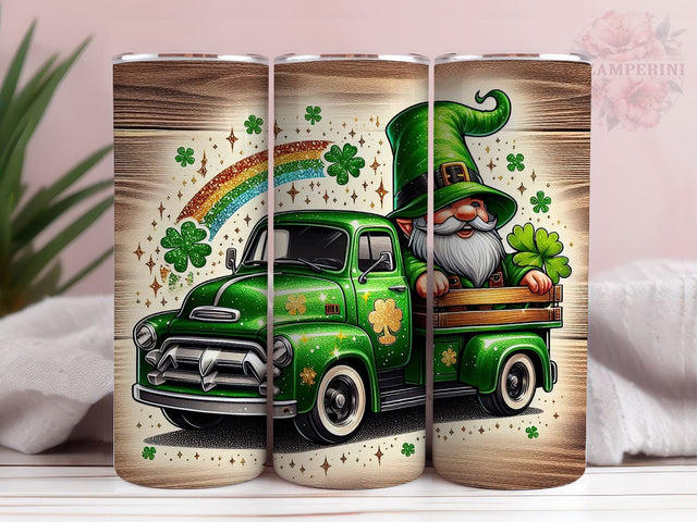 St. Patrick's Day png, St. Patrick's Day gnomies truck 20oz tumbler sublimation design download, Straight & Tapered Tumbler Wrap, Instant Digital Download Sublimation Li Zamperini 