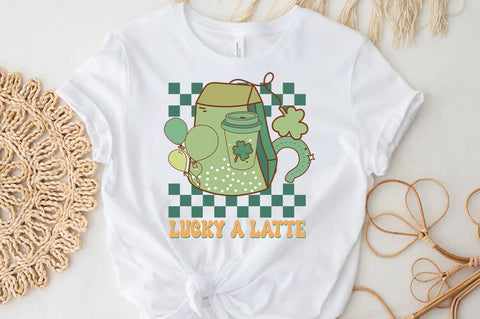 St. Patrick's Day PNG Sublimation, Lucky a latte SVG FiveStarCrafting 