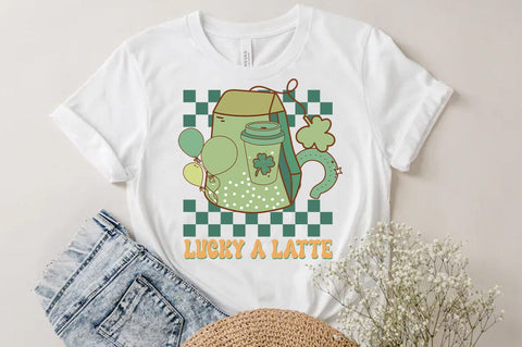St. Patrick's Day PNG Sublimation, Lucky a latte SVG FiveStarCrafting 