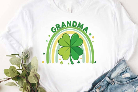 St Patrick's Day Quote Design, St patrick's Grandma, Irish Boho SVG FiveStarCrafting 