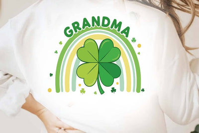 St Patrick's Day Quote Design, St patrick's Grandma, Irish Boho SVG FiveStarCrafting 