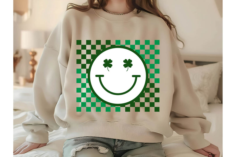 St. Patrick's Day Retro Clover Smiley SVG Designs SVG shah alam 
