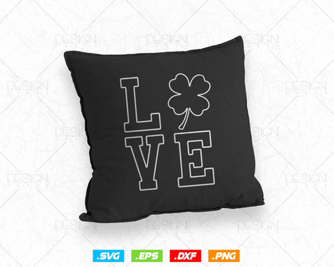 St Patricks Day Shamrock Lucky Love Svg Png Files, Clover Cool Saint Patricks Day Green Irish Festival Holiday T-Shirts, Instant Download SVG DesignDestine 