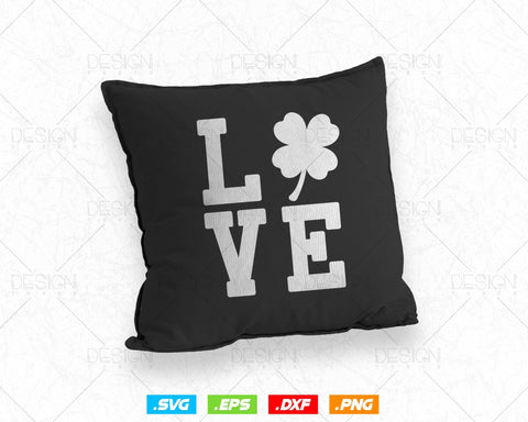 St Patricks Day Shamrock Lucky Love Svg Png Files, Clover Cool Saint Patricks Day Green Irish Festival Holiday T-Shirts, Instant Download SVG DesignDestine 