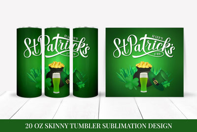 St. Patrick’s Day Shimmy Tumbler Wrap Sublimation Sublimation LaBelezoka 