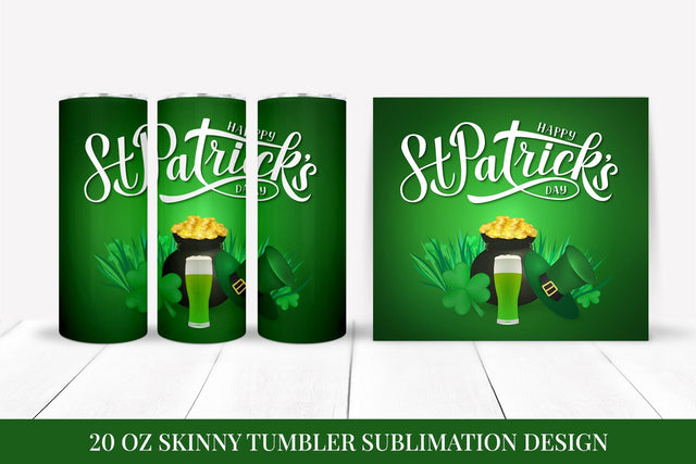 St. Patrick’s Day Shimmy Tumbler Wrap Sublimation Sublimation LaBelezoka 