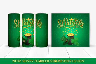 St. Patrick’s Day Shimmy Tumbler Wrap Sublimation Sublimation LaBelezoka 