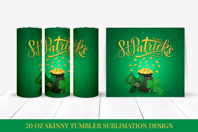 St. Patrick’s Day Shimmy Tumbler Wrap Sublimation Sublimation LaBelezoka 