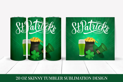 St Patrick’s Day Skinny Tumbler Wrap Sublimation Design 043 Sublimation LaBelezoka 