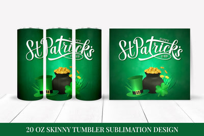 St. Patrick’s Day Skinny Tumbler Wrap Sublimation Sublimation LaBelezoka 