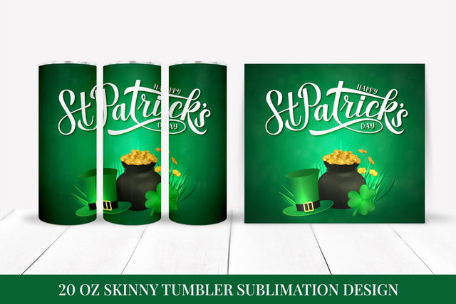 St. Patrick’s Day Skinny Tumbler Wrap Sublimation Sublimation LaBelezoka 
