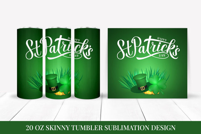 St. Patrick’s Day Skinny Tumbler Wrap Sublimation Sublimation LaBelezoka 
