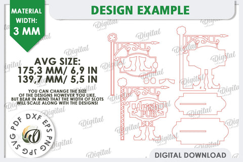St Patrick's Day Stand Decor Laser Cut. Lucky Charm SVG SVG Evgenyia Guschina 