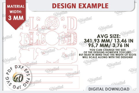 St Patrick's Day Stand Decor Laser Cut. Lucky Charm SVG SVG Evgenyia Guschina 