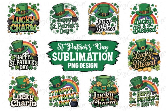 St Patrick's Day Sublimation Design SVG Svgcraft 