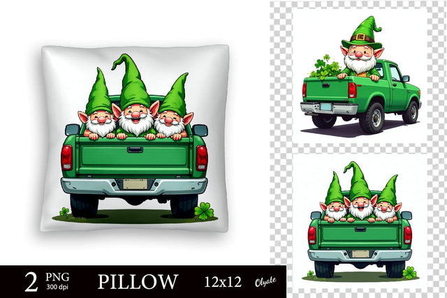 St Patricks Day Sublimation. Pillow Case PNG Sublimation Olga Terlyanskaya 