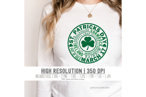 St. Patrick's Day Subway Art SVG | Cut Files | Irish Svg SVG TonisArtStudio 