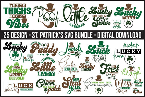 St Patrick's Day SVG Bundle, Lucky SVG, Irish SVG SVG orpitasn 