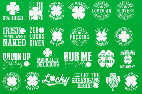 St. Patrick's Day SVG Bundle, St Patrick's Day Quotes, Gnome SVG, Rainbow svg, Lucky SVG, St Patricks Day Rainbow, Shamrock Svg SVG DesignDestine 