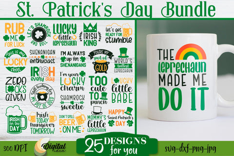 St. Patricks Day SVG Bundle. St Patricks Design SVG SVG Evgenyia Guschina 
