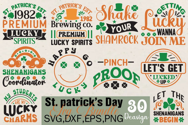 St patricks Day Svg Bundle SVG Angelina750 