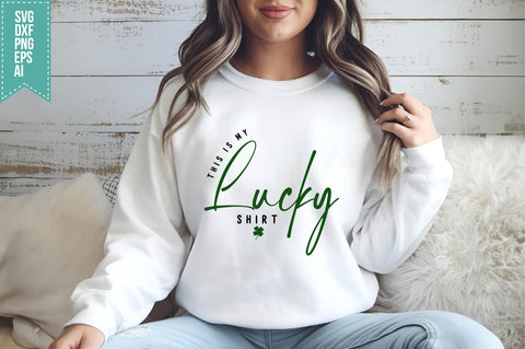 St. Patrick's Day Svg, Lucky Shamrock Shirt Design SVG shah alam 