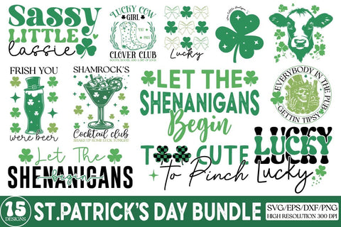 St. Patrick’s Day SVG PNG Design Bundle SVG Regulrcrative 