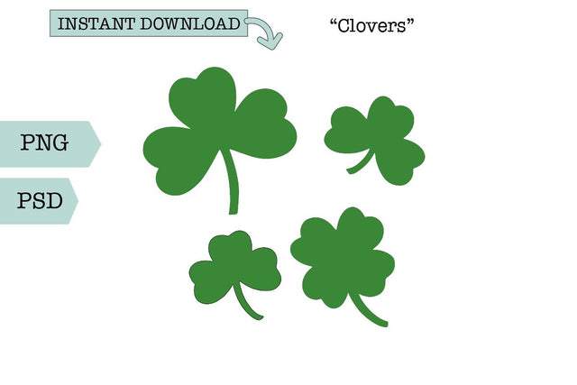 St. Patrick's Day SVG/Sublimation- Clover SVG Sharia Morton Designs 
