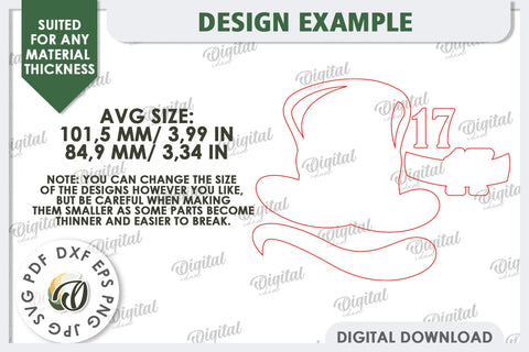 St Patrick's Day Tiered Tray Laser Cut Bundle. Lucky Charm SVG Evgenyia Guschina 