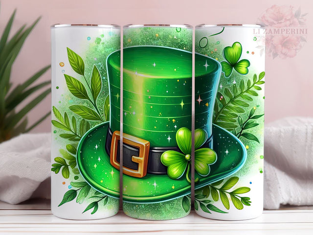 St. patricks Day tumbler png, St Patricks Hat Glitter Tumbler Png, St Patty Day Tumbler Wrap, Straight & Tapered Tumbler Wrap, Instant Digital Download Sublimation Li Zamperini 