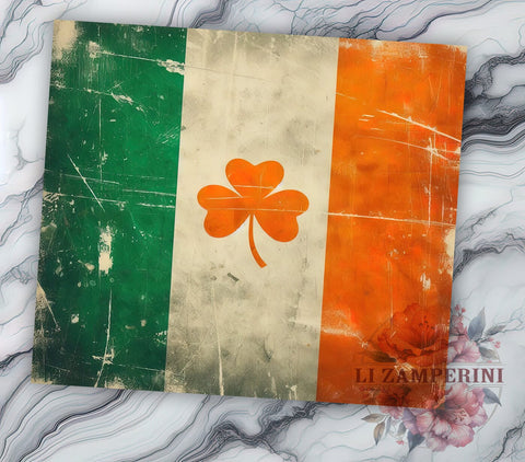 St. Patrick's Day Tumbler Wrap, Lucky Irish Clover Design, Shamrock Tumbler Wrap, 20oz Sublimation Wrap, Irish Holiday Drinkware, Digital Download Tumbler, Clover Art Sublimation Li Zamperini 